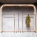 Hot Selling Free Standing Dress Display Rack Custom Design Clothes Stand for Shop Interior Display