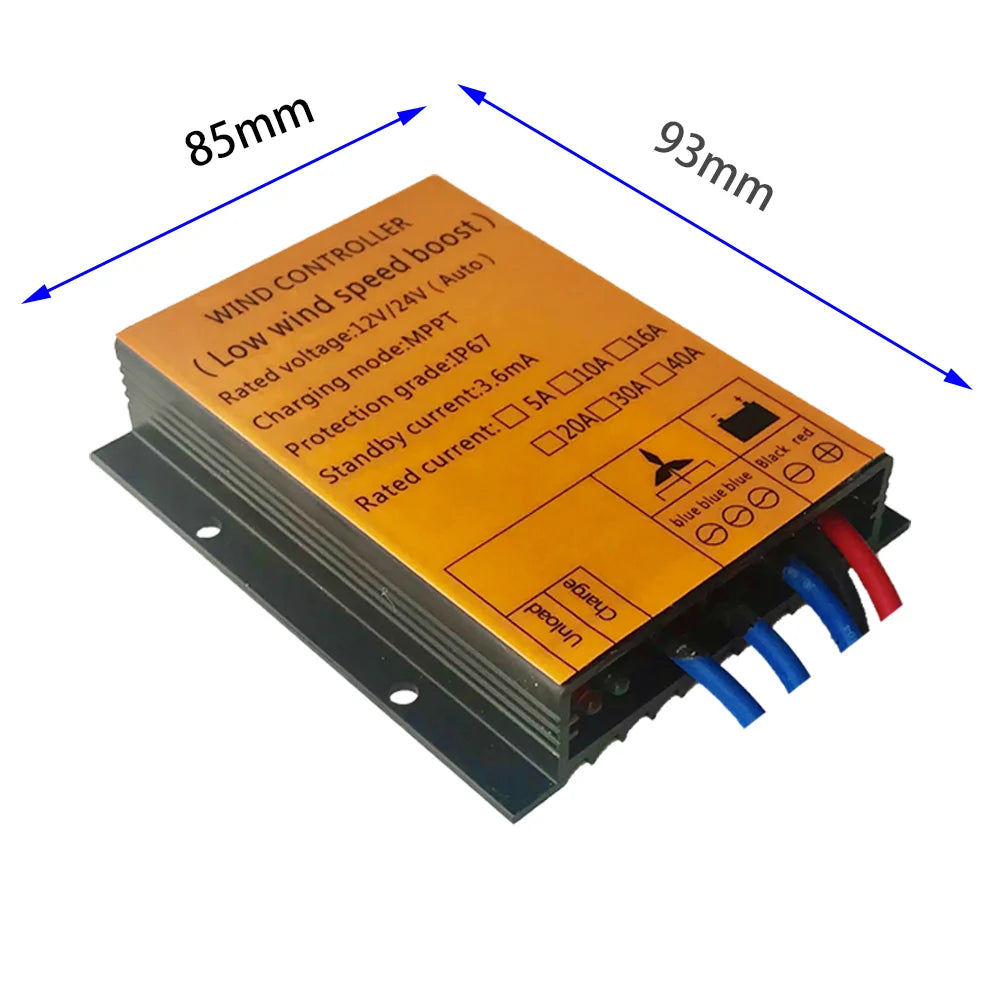 High Efficiency 1000W Solar Charge Controller MPPT for Wind Turbines 12v 24v 48v with 40A Max PV Power CE/FCC Certified 6 Months