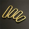 Solid Brass Molded Cast Oval Loop Ring Buckle Leather Craft Bag Luggage Shoulder Strap Webbing Belt Strap Keeper