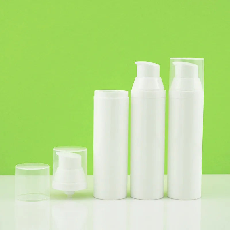 80ml White Plastic  Skincare Cream Airless Bottle