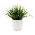2024 New Design Cheap Mini Small Potted Plant Fake Green Dried Pampas Grass Artificial Seedling Grass for Home Desktop Decor