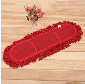 Premium Red Pocket Cotton Flat Mop Refill Heavy Duty Industrial Commercial Floor Cleaning Mop Replacement ISO Factory Standard