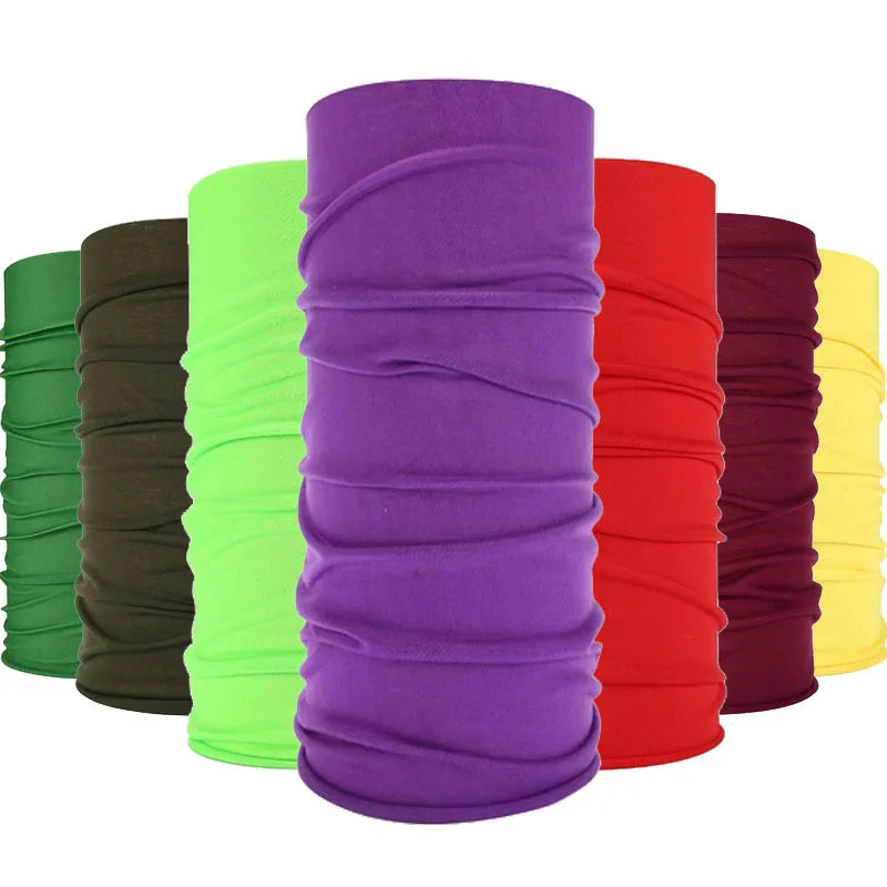 Stock Cheap Bandana Outdoor Sport Windproof Headwear Cycling Neck Gaiter Breathable Quick Dry Multi-Colored Head Wrap Headwear