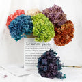 Factory Wholesale Big Leaf Hydrangea Real Touch Dried Flowers for Wedding Valentine's Day Thanksgiving Mother's Day Christmas