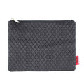 New Arrival Black Velvet Pouch with Zipper Private Label Logo Custom Quilted Cosmetic Bag Velvet Gift Bag for Girls