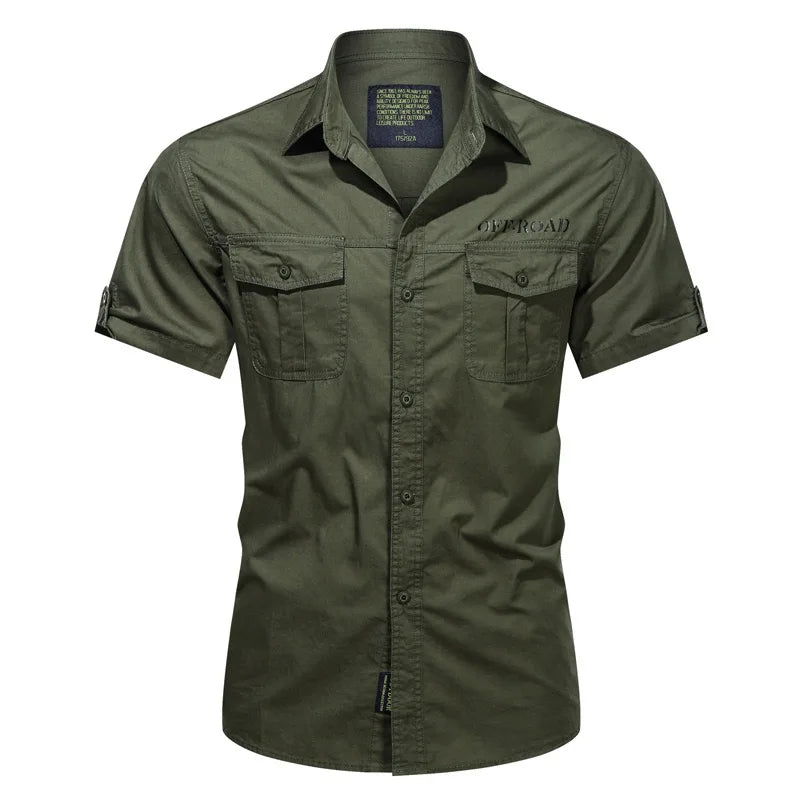 OEM/ODM Fitted Work Shirt Men Wholesale Work Shirt High Fashion Stylish Short Sleeve
