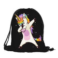 Custom LOGO Fashion Women Daily Casual Girl's Knapsack Drawstring Bag 3D Printing Unicorn Mochila Feminina Drawstring Backpack
