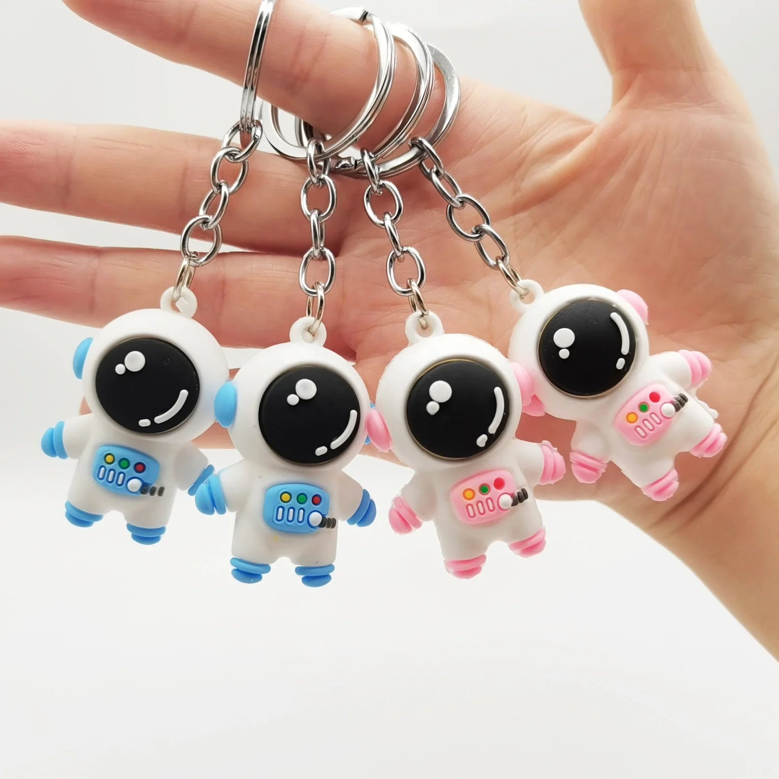 Creative Promotional Gift Cute Rubber PVC 3D Space Astronaut Spaceman Keychain for Key Bag