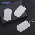 Wholesale Sublimation Stainless Steel Dog Tag Sublimation Dog Tags with Backside for Laser-brush