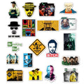 50Pcs US TV Breaking Bad Stickers Decorative Label for Luggage Laptop Guitar Notebook Skateboard Vinyl Waterproof Sticker