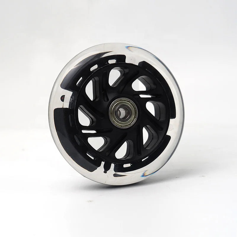 Wholesale 110mm 3 Big Wheel Inline Skates Light Glow Night Replacement Flash PU Wheel Skating Shoes 3 Wheel 110 mm Kick Scooters
