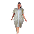 New African Dashiki Dress Two-piece Women African Dress Gold Stamping of Net Fabric African Design Dresses