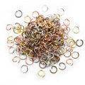 200pcs Open Loop Jump Rings 4/5/6/7/8/10mm Open Jump Rings for DIY Jewelry Making Necklace Bracelet Findings Connector Supplies