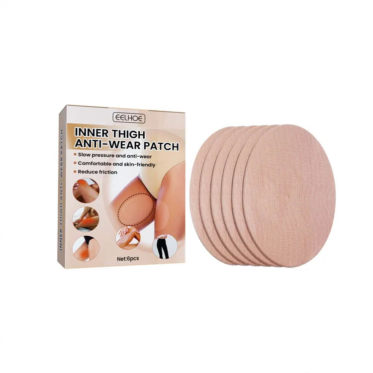 EELHOE 6pcs Inner Thigh Anti Wear Patch Friction Reducing Invisible Traceless Confortable Calf Knee Ankle Patches