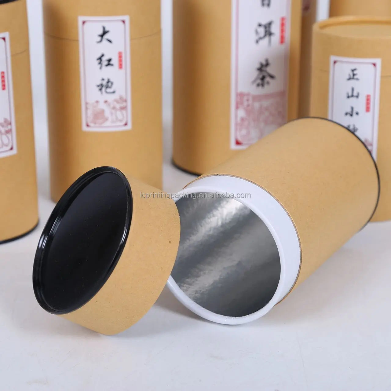 Wholesale Aluminium Foiled Cylinder Paper Tube Box Liner Type Sponge for Potato Chips Matt Lamination Embossing Printing
