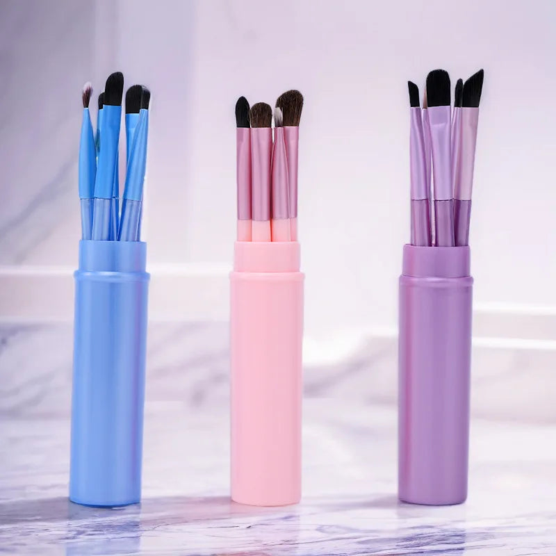 5pcs Eye Brush Set Blush Eyeshadow Brushes Delicate Soft Tools Foundation Blush Blending Beauty Makeup Brush Sets