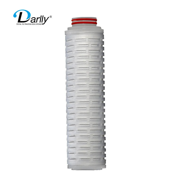 For 0.22 Micron 5/10/20/30 Inch Hydrophobic PTFE PP Pleated Membrane Filter Cartridges New Condition Air Purification Filters