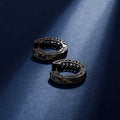 New 4mm Fashion Jewelry Wholesale Earrings Women Jewelry Iced Out Rainbow 3A+ Zircon Hoop Earrings Custom Women Circle Earrings