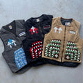 Custom Winter Canvas Bomber Designer Zip up Jacket Fashion Vest Men Cotton Waistcoat Vintage Jackets Manufacturer
