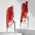 Original Patented Jadevertu Liuli Crystal Trophy Awards Sandblasting Engraving Modern Simplicity Collectible Sports Events