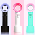 Custom Logo Handheld Bladeless USB Rechargeable Mini Electric Fan Cooling for Eyelash Extension Tools