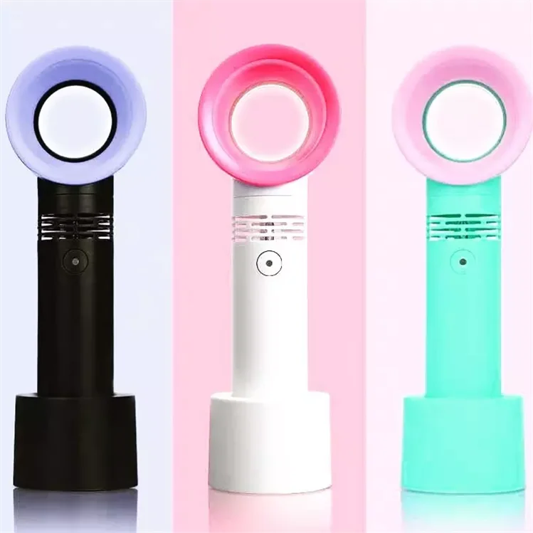 Custom Logo Handheld Bladeless USB Rechargeable Mini Electric Fan Cooling for Eyelash Extension Tools