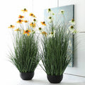 Good Quality Plastic Artificial Reed Dog Tail Grass Onion Grass Potted Plant for Home Decoration