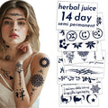 Custom Women's Waterproof Temporary Tattoo Sticker 15 Days Semi-Permanent Floral Butterfly Design Paper Material Face Body