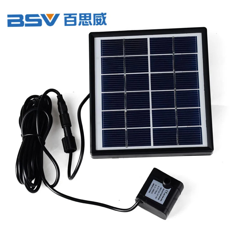 Solar Powered Bird Bath Fountain Submersible Circulation Fountain Home Decoration with 1.5W Solar Panel for Small Pond Fish tank