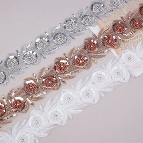 2025 Hot Sales Europe and America Lace High Quality Embroidered Guipure Lace Fabric for Wedding Lace LTZ181