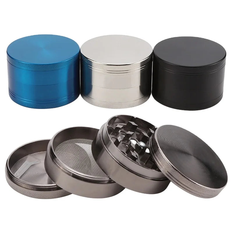 Futeng Custom Logo 4 Parts 63mm Herb Grinder Zinc Alloy Tobacco Metal Grinder for Herb Dry Spice Crusher Wholesale