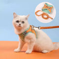 Cat & Dog Traction Rope with Reflective Vest Chest Strap PU Material to Prevent Breaking Away