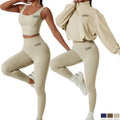 High Waist Yoga Suit for Women Seamless Sports Bra and Leggings Set Breathable Workout Activewear Gym Fitness Clothing