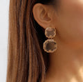 New Fashion Fruit Candy Color Resin Retreo Ladies Classic Decoration Women Luxury Earring