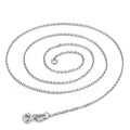 Wholesale 16-20 Inch Italian 18K Gold Cross Link Chain Necklace 925 Sterling Silver Chain