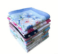 Wholesale Ladies 17*17in Floral Printed Soft Cotton Handkerchiefs Assorted Colors Breathable Flower Hankies for Daily Use Gifts