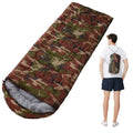 950g Camouflage Pattern Sleeping Bag Adults Comfortable Lightweight Made Polyester Nylon Envelope Hiking Outdoor Camping