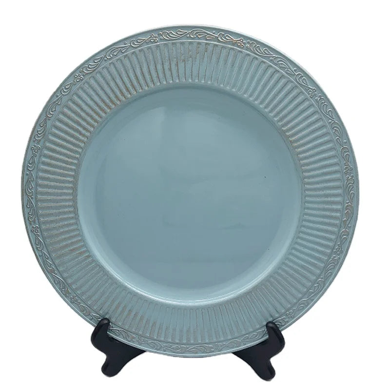 Plastic Modern Charger Plates for Dinner Plates for Weddings Holiday or Party Table Decor
