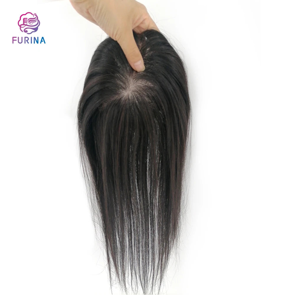 Fully Hand Crocheted Silk Topper Virgin Human Hair 12* 14 cm 16 Inch Hair Wholesale Factory Price for Women