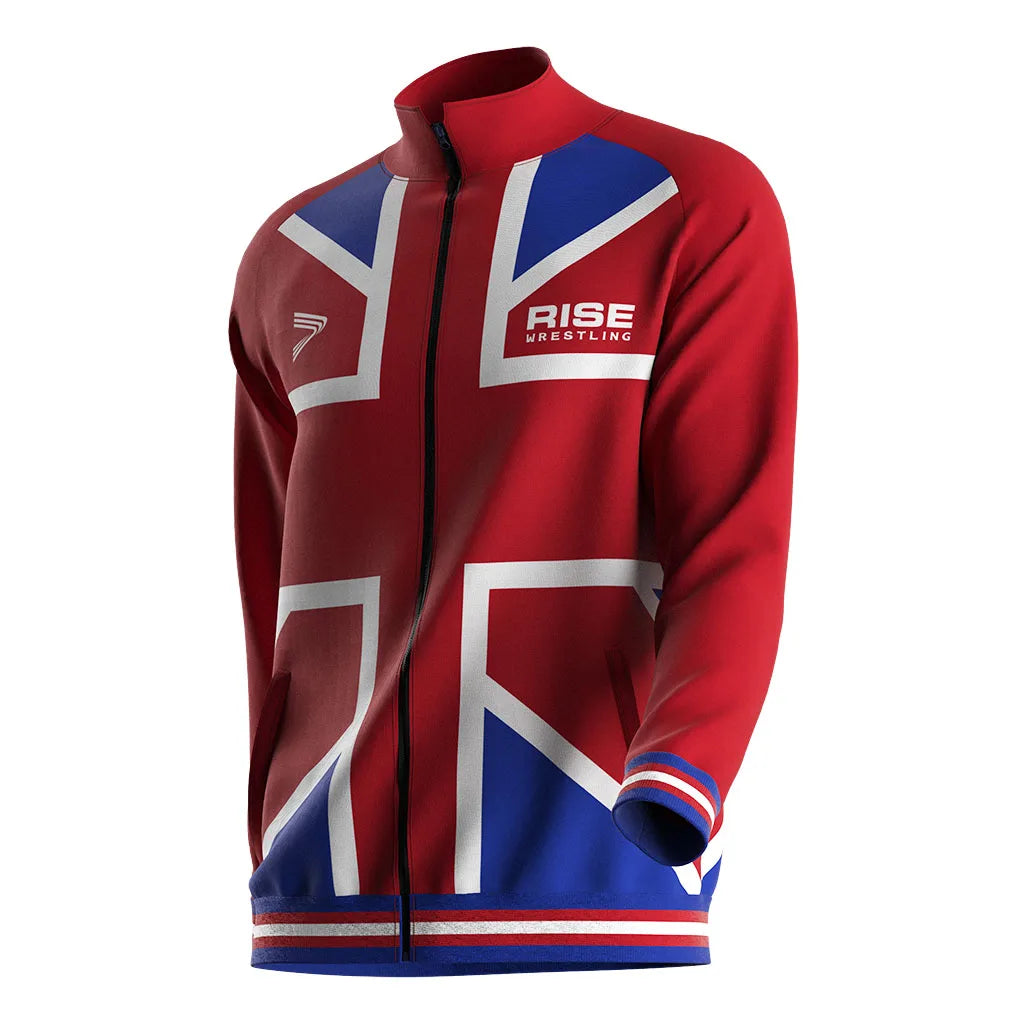 Manufacturer Sublimation Sports New Design Wrestling Sports Team Jackets Crop Sweat Suits Hoodie Zipper Jacket