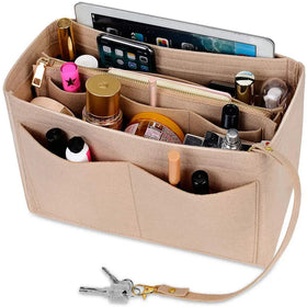 Luxury Bag Organizer High Quality Women Felt Organizer Bag Multi-size Felt Insert Makeup Tote Bag Organizer Handbag