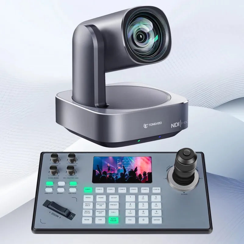 Professional Video Conferencing System--20x PTZ Conference Camera with 4D NDI Keyboard Controller for Meetings