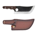 7 Inch Handmade Forged Full Tang Curved Boning Knife Slaughter Knife Stainless Steel 5cr15 Butcher Knife