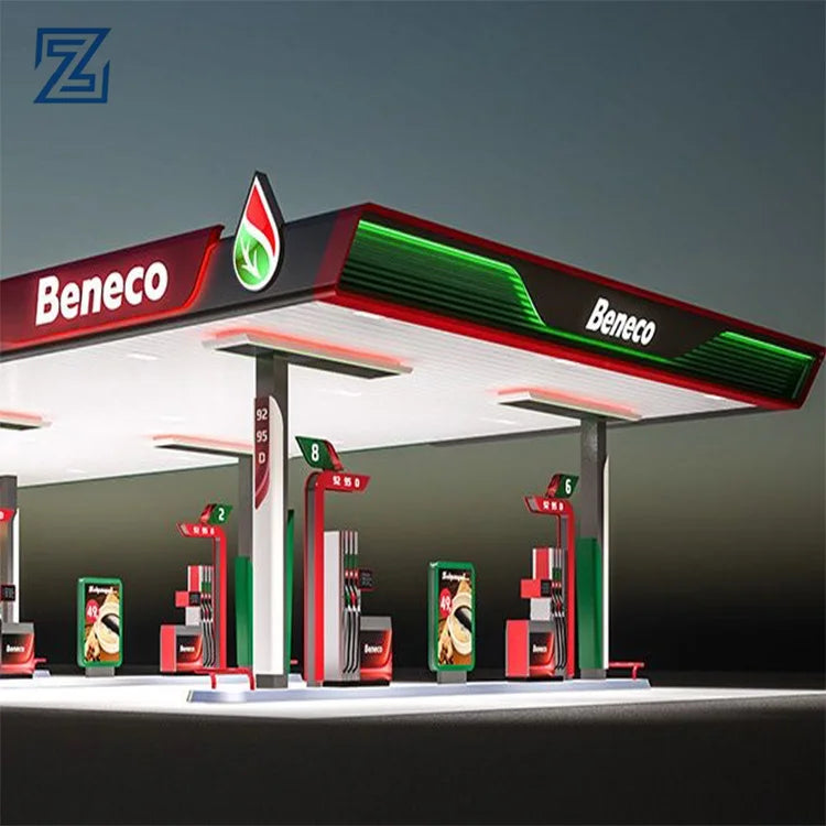Cheap Price Station Canopy Gas Station Roofing