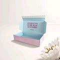 Custom Logo Pink Corrugated Mailer Clothing Packaging  Shipping Boxes Custom Logo Mailer Box Box With Tear Strip