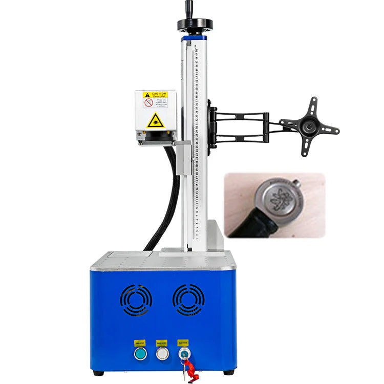 Factory Laser Marking Machine for Glass Cups Fiber Laser Machine 20W Integrated Type Cylinder Laser Engraving Machine