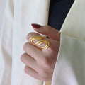 Anillos Acero Inoxidable Por-mayor Fashion Jewelry Rings Fine Jewelry Ring 18k Gold Plated Stainless Steel Ring for Women