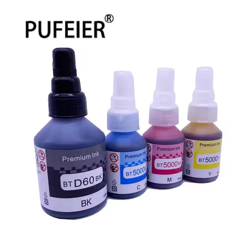 BT5000 BT6000 BT5009 BT6009 Bottle Refill Dye Ink Compatible for Brother T300W T500W T700W T800W Inkjet Printer Dye Based Ink