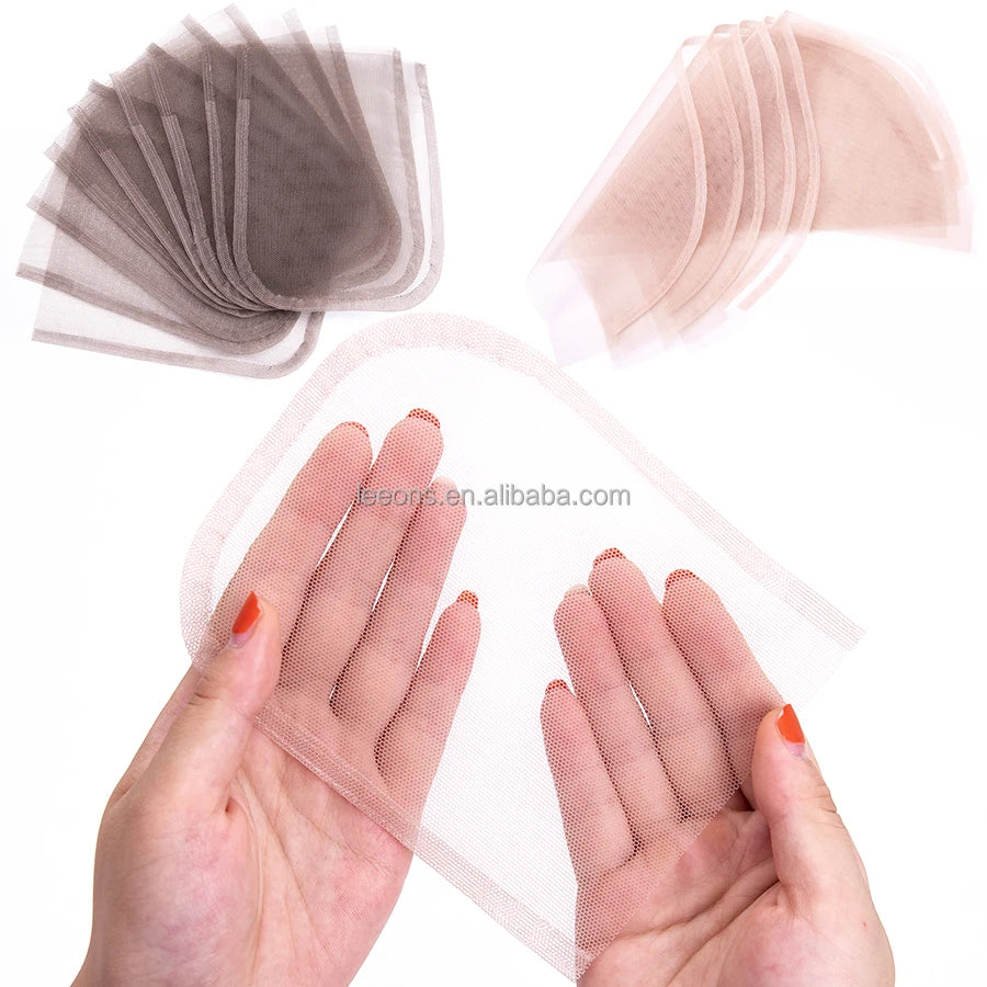 Wholesale 13x4 4x4 5x5 6x6 Inch Professional Hair Tools Lace Frontal Wig Hairnets Swiss Lace Closure Net for Making Lace Wigs