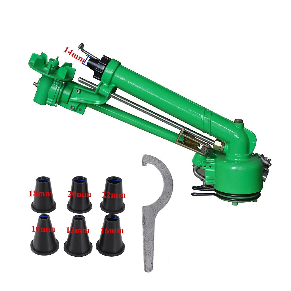 360 Degree Rotating Rain Gun Sprinkler Water Sprinkler DN40 1.5 INCH Spray Gun Sprinkler for Farm Irrigation